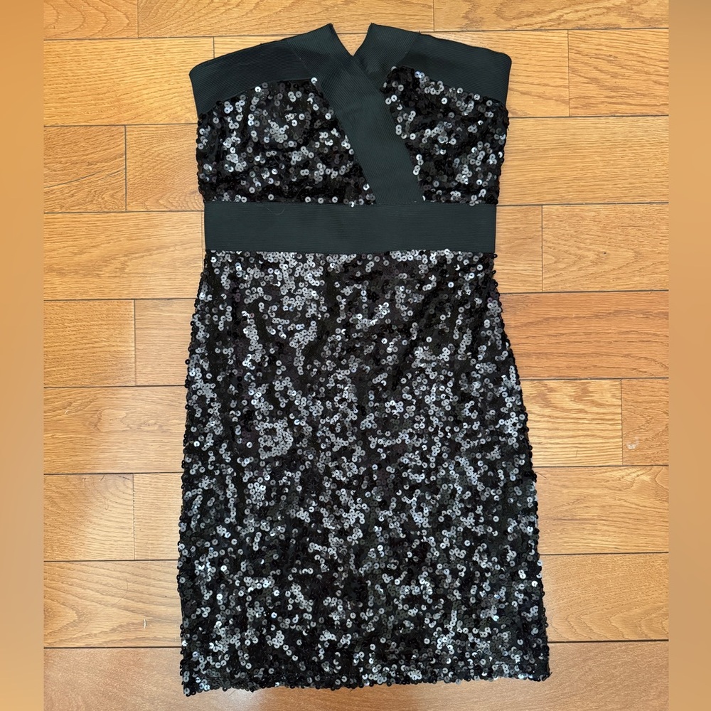 NWT strapless sequin dress size large